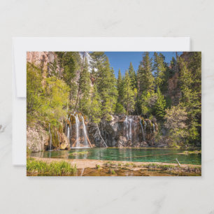 Wasser   Hanging Lake Glenwood Springs, Colorado Dankeskarte