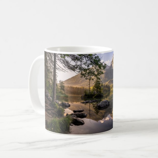 Wasser | Hintersee Berchtesgaden Deutschland Kaffeetasse (Vorderseite Links)