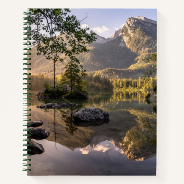Wasser | Hintersee Berchtesgaden Deutschland Notizbuch (Vorderseite)
