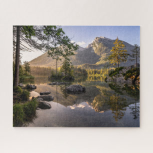Wasser   Hintersee Berchtesgaden Deutschland Puzzle