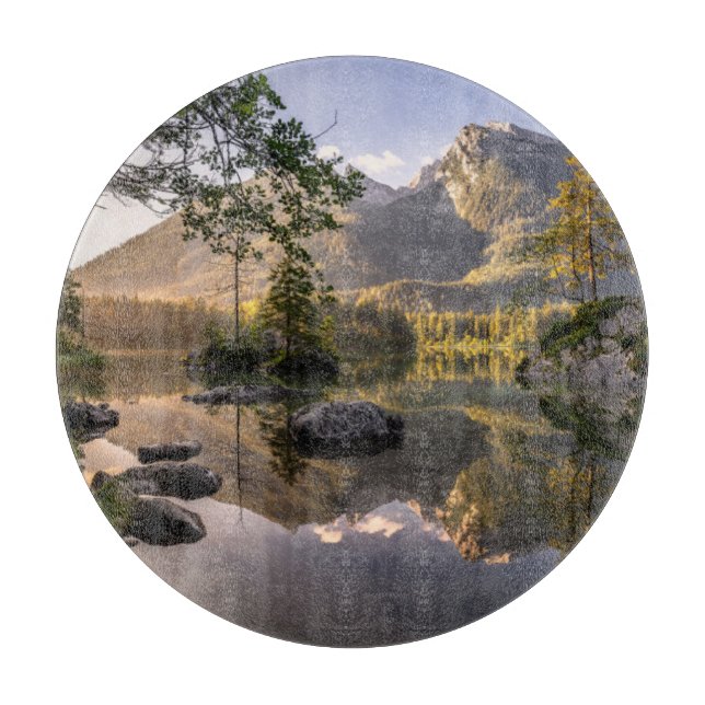 Wasser | Hintersee Berchtesgaden Deutschland Schneidebrett (Vorderseite)