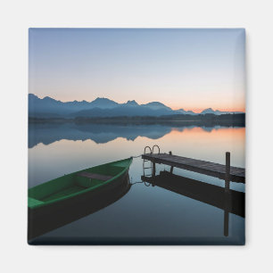 Wasser   Hopfensee Bayerische Alpen Deutschland Magnet