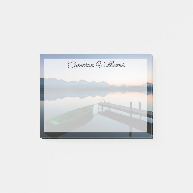 Wasser | Hopfensee Bayerische Alpen Deutschland Post-it Klebezettel (Vorderseite)