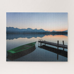 Wasser Hopfensee Bayerische Alpen Deutschland Puzzle