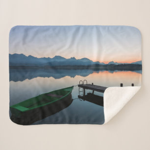 Wasser Hopfensee Bayerische Alpen Deutschland Sherpadecke