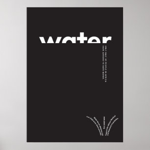 Wasser in Afrika-Plakat Poster