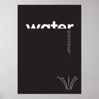 Wasser in Afrika Poster