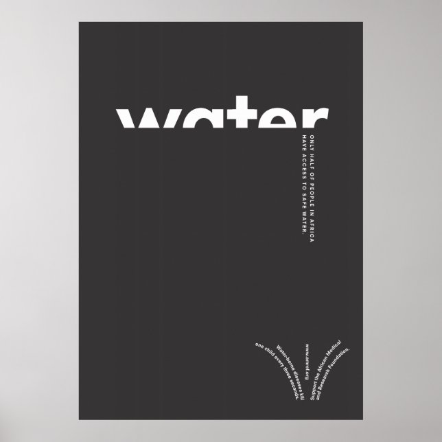 Wasser in Afrika Poster (Vorne)