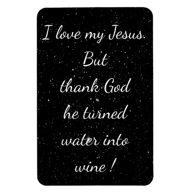 Wasser in das Weinmagazin Magnet (Vertikal)