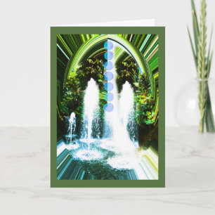 Wasser in der Natur Feiertagskarte