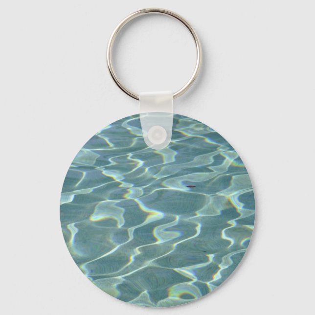 Wasser in einem Pool Schlüsselanhänger (Vorderseite)