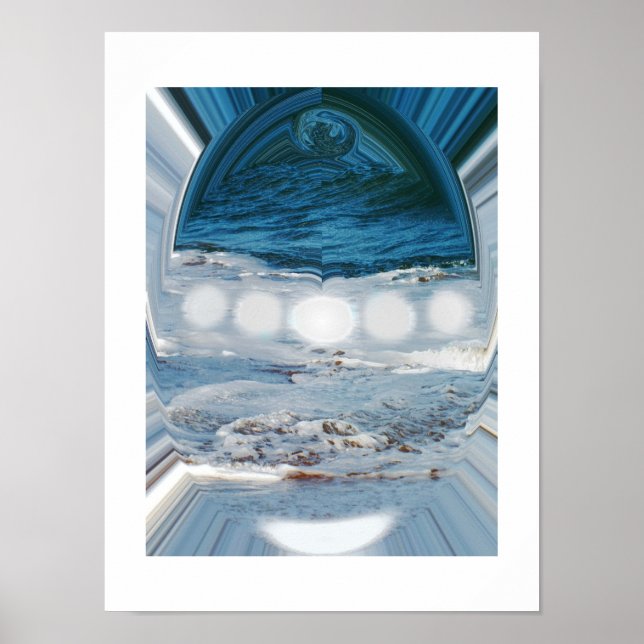 Wasser in einem Tröpfchen Poster (Vorne)