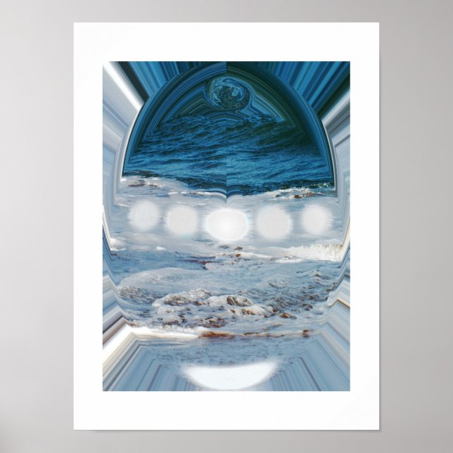 Wasser in einem Tröpfchen Poster (Vorne)