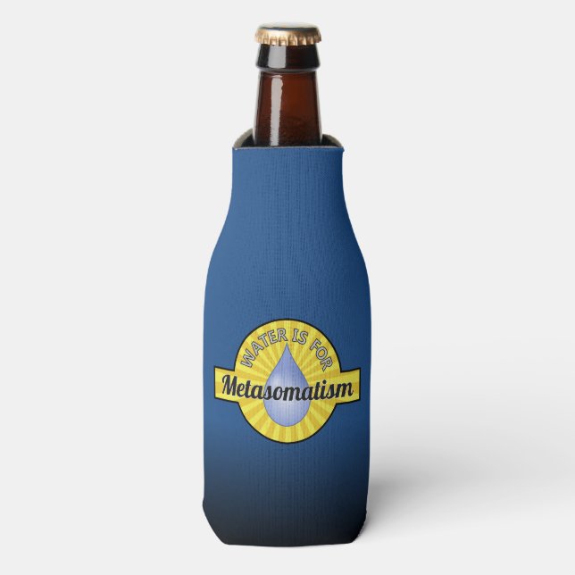 Wasser ist für Metasomatismus Flaschenkühler (Flaschenvorderseite)