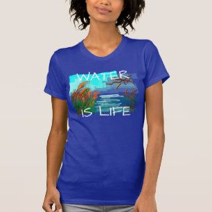 "Wasser ist Leben" mit Fluss T-Shirt