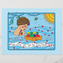 Wasser ist lebensgefährlich_flaches Papier Blatt 1