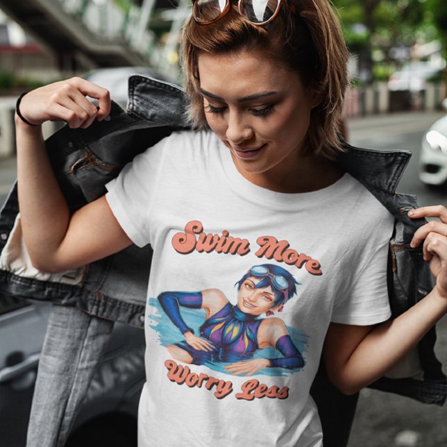 Wasser ist mein glücklicher Ort, kühne Taucher im  T-Shirt (Von Creator hochgeladen)