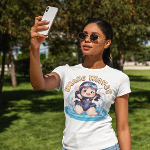 Wasser ist mein glücklicher Ort Pool Girl T-Shirt