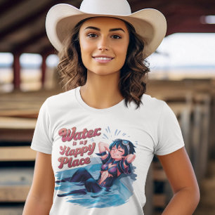 Wasser ist mein glücklicher Ort, wo die Ruhe unter T-Shirt