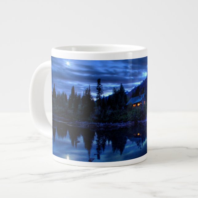 Wasser | Jenny Lake Grand Teton National Park Jumbo-Tasse (Vorderseite Links)