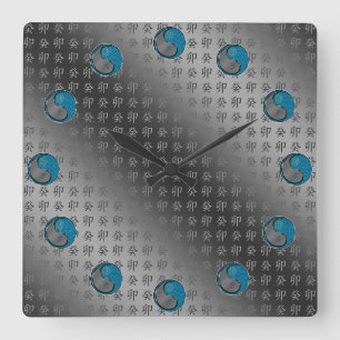 Wasser Kaninchen Quadratische Wanduhr