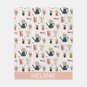 Wasser kann Pflanze Katzen Personalisierte Gartena Fleecedecke