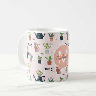 Wasser kann Pflanze Katzen Personalisierte Gartena Kaffeetasse