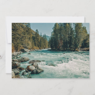 Wasser Kucherla River, Altai Mountains Dankeskarte