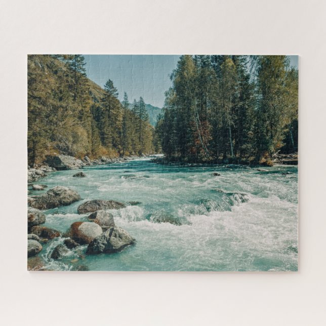 Wasser | Kucherla River, Altai Mountains Puzzle (Horizontal)