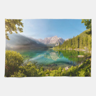 Wasser Lago di Fusine Mount Gangart Julische Alp Geschirrtuch