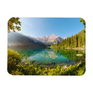 Wasser   Lago di Fusine Mount Gangart Julische Alp Magnet