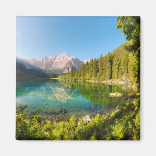 Wasser   Lago di Fusine Mount Gangart Julische Alp Magnet