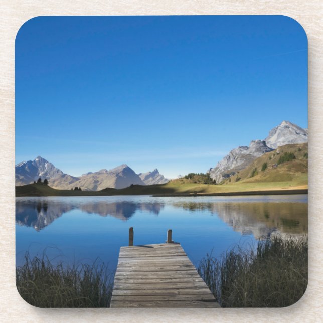 Wasser | Lai da Vons Schweiz Getränkeuntersetzer (Vorderseite)