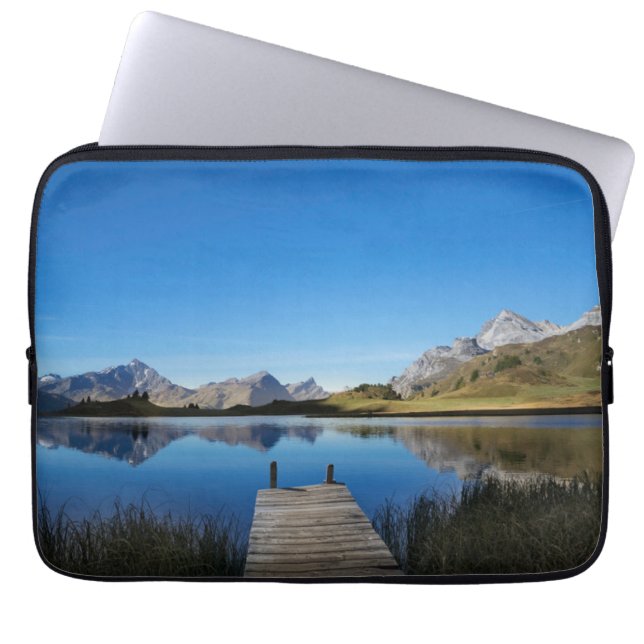 Wasser | Lai da Vons Schweiz Laptopschutzhülle (Vorderseite)