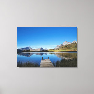 Wasser   Lai da Vons Schweiz Leinwanddruck