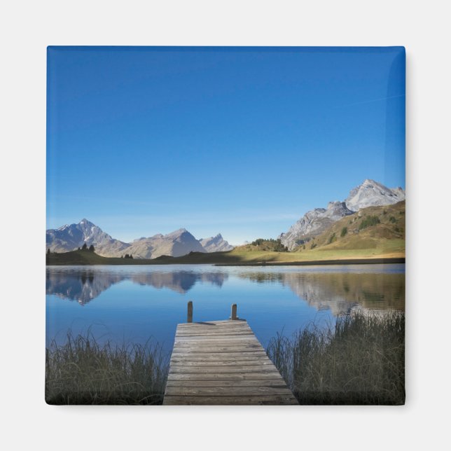 Wasser | Lai da Vons Schweiz Magnet (Vorne)
