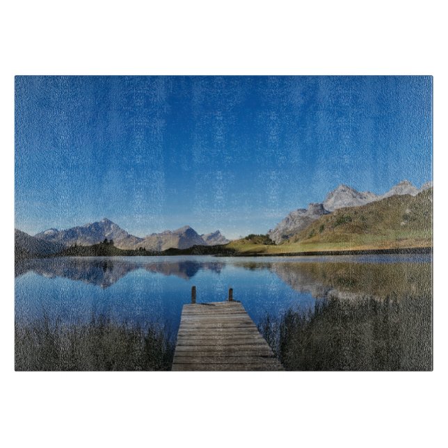 Wasser | Lai da Vons Schweiz Schneidebrett (Vorderseite)