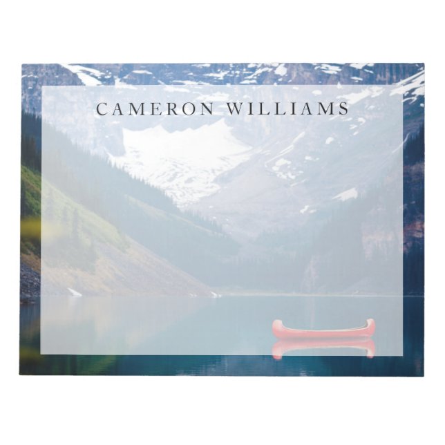 Wasser | Lake Louise Canadian Rocky Mountains Notizblock (Vorderseite)