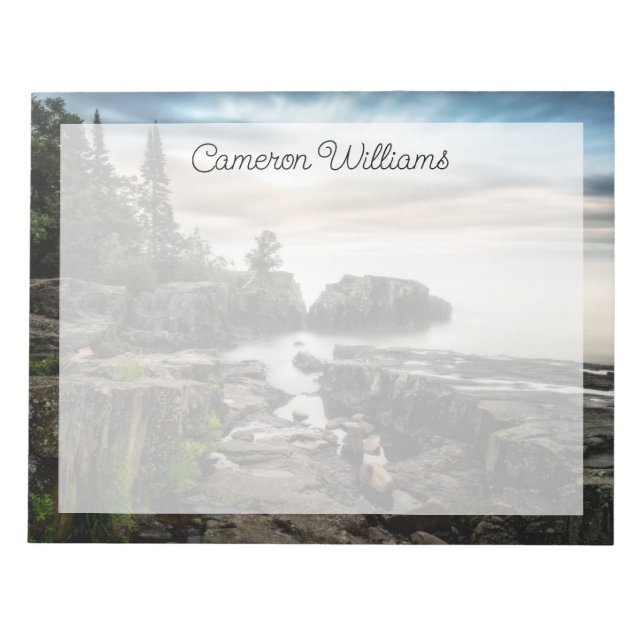 Wasser | Lake Superior Grand Marais, Minnesota Notizblock (Vorderseite)