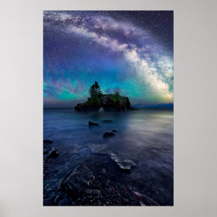 Wasser   Lake Superior Minnesota Poster