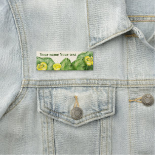 Wasser Lilie gelbe Wasserfarbe Namensschild