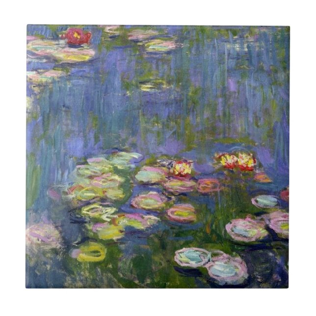 Wasser-Lilien 10 Fliese (Vorderseite)