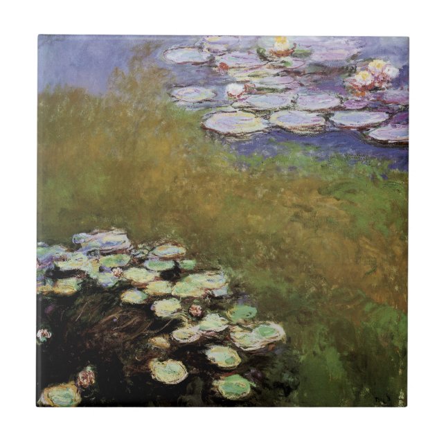 Wasser-Lilien: 1914-17 von Monet Fliese (Vorderseite)