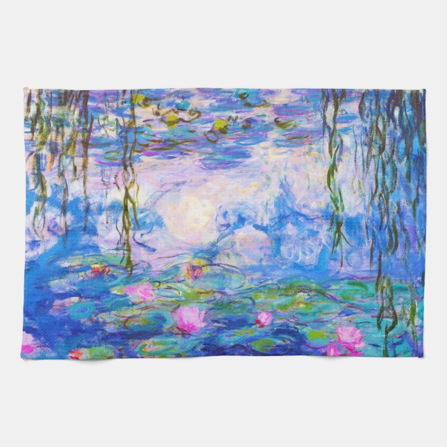 Wasser-Lilien Claude Monet Küchentuch (Horizontal)
