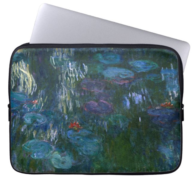 Wasser-Lilien - Claude Monet Laptopschutzhülle (Vorderseite)
