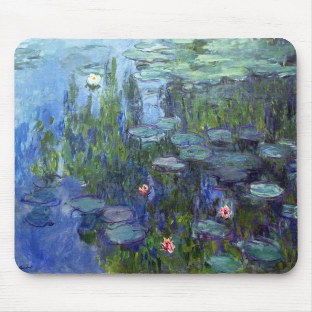 Wasser-Lilien, Claude Monet Mousepad (Vorne)