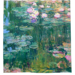 Wasser-Lilien-Claude Monet-schöne Kunst Duschvorhang