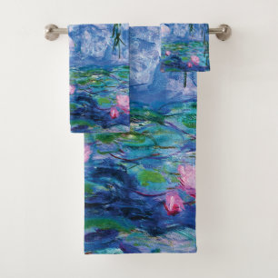 Wasser-Lilien durch Claude Monet Badhandtuch Set