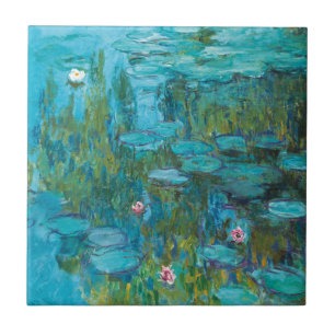 Wasser-Lilien durch Claude Monet Fliese