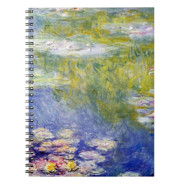 Wasser-Lilien durch Claude Monet Notizblock (Vorderseite)